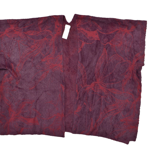 Chico's Sweaters - Chico's Women's Size S/M Cardigan Sweater Red Floral Short Sleeve Nylon